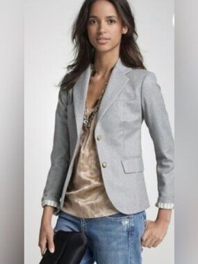 J. Crew Women's Schoolboy Blazer Style #18271 100% Wool Sz 0